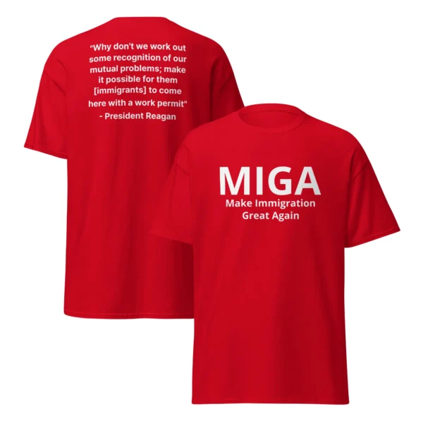 Make Immigration Great Again Red T-Shirt Alt - Image 2